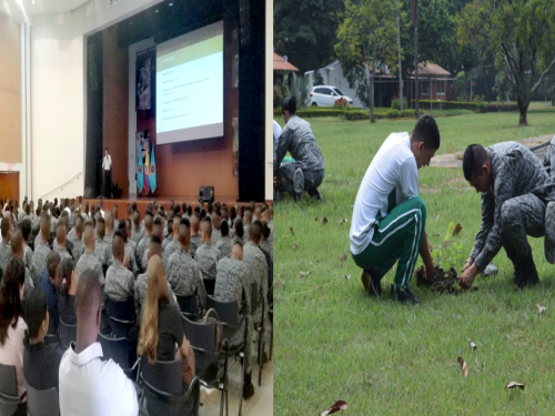Jornada Colombia Ambiental del SENA llega a la Base Aérea Marco Fidel Suárez