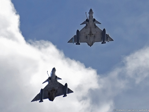 Aeronaves tipo KFIR de la Fuerza Aérea Colombiana sucaron el cielo antioqueño en el marco de la Feria de las Flores