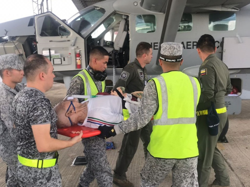 Fuerza Aérea Colombiana realizó traslado aeromédico de hombre de la tercera edad en Caquetá