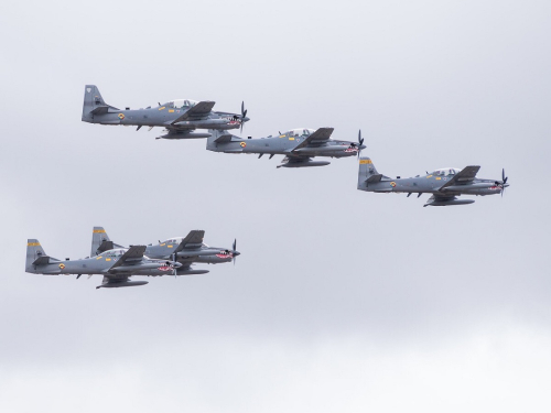 Gran despliegue logístico, operacional y de seguridad por parte de la Fuerza Aérea Colombiana para posesión presidencial del 07 de Agosto