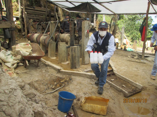 Duro golpe de la Fuerza Pública contra la minería ilegal en el Tolima