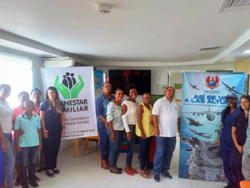 El Instituto Colombiano del Bienestar Familiar recibió al Grupo Aéreo del Caribe