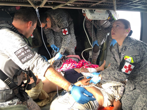 Geólogos heridos en atentado en Yarumal fueron evacuados por la Fuerza Aérea Colombiana