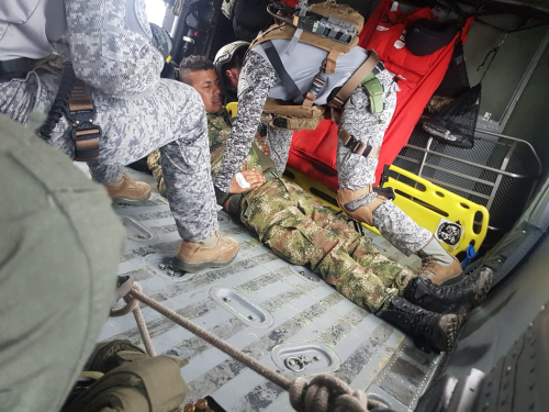 Fuerza Aérea Colombiana, apoya continuamente a nuestros héroes en Tumaco