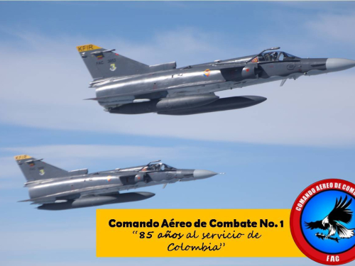 Comando Aéreo de Combate No.1 cumple 85 años protegiendo la soberanía de Colombia