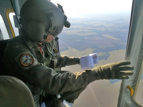 Fuerza Aérea Colombiana sigue invitando a la desmovilización en Vichada y Guainía