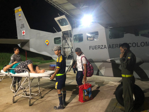 Fuerza Aérea trasladó mujer embarazada en grave estado de salud hasta Florencia, Caquetá 