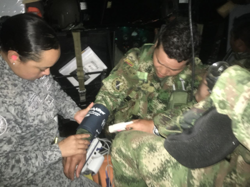 El CACOM 6 evacuó militares del Ejército Nacional afectados por descarga eléctrica
