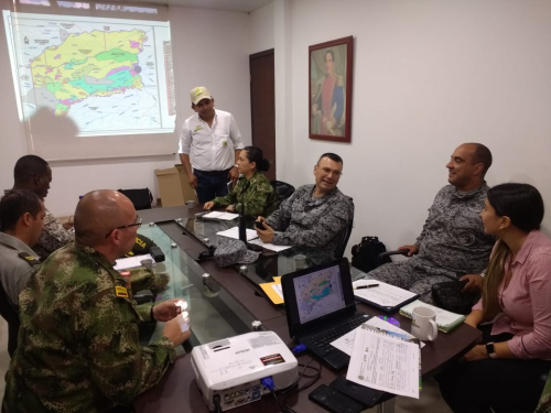 Fuerza de Tarea Conjunta "ARES" se reunió con gobernación del Vichada
