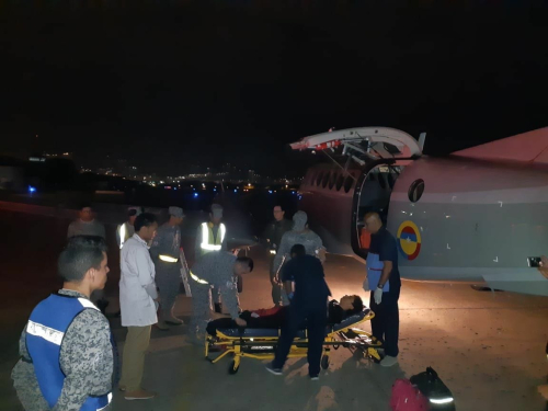 Fuerza Aérea efectúa traslado aeromédico en el sur occidente del país