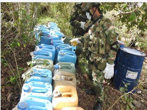 Comando Aéreo de Combate No.1 participa en importante operativo contra el narcotráfico en el Departamento de Norte de Santander