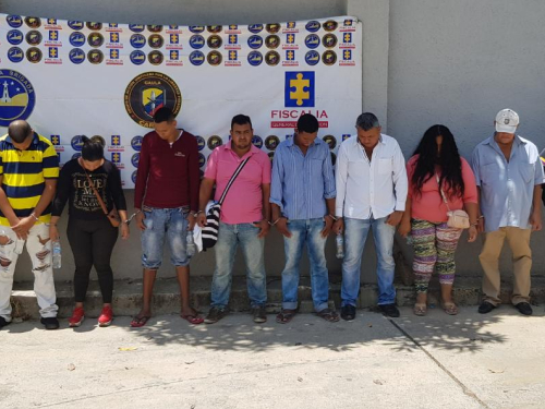18 capturados en la Costa Atlántica en operación conjunta y coordinada de las Fuerzas Militares y la Fiscalía