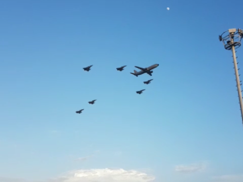 Fuerza Aérea Colombiana realiza ensayos de revista aérea sobre Barranquilla