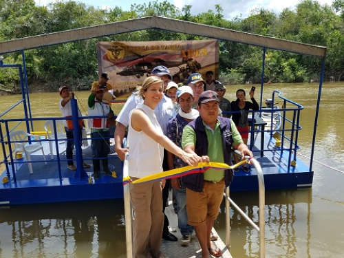 Ministerio de Defensa y Fuerza Aérea Colombiana inauguraron dos nuevos embarcaderos en la Orinoquía