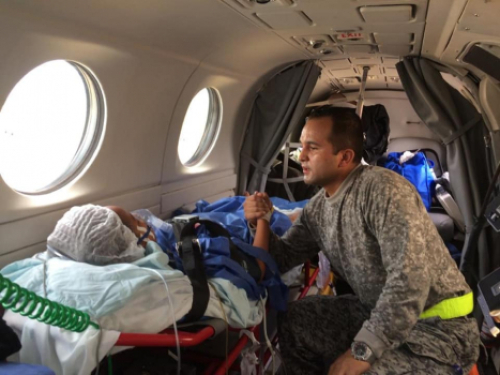En reacción inmediata dos menores heridas en Bahía Solano fueron evacuadas por la Fuerza Aérea