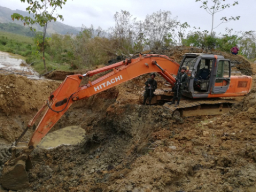 En operación en contra de la minería ilegal se afectan las finanzas del Clan del Golfo en el Bajo Cauca