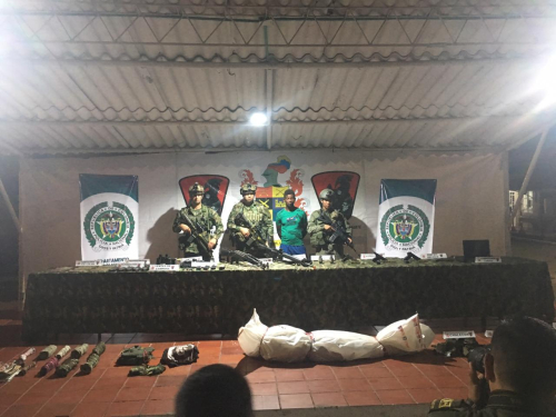 Se neutralizó el cabecilla del Frente Alfredo Gómez Quiñónez del grupo armado organizado ELN