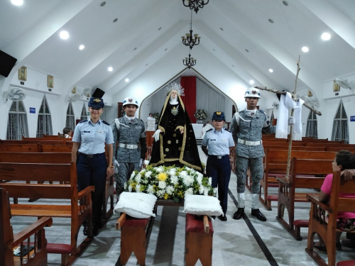 El Grupo Aéreo del Caribe, participó en eventos culturales y religiosos durante la Semana Mayor