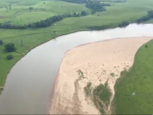 Fuerza Aérea Colombiana monitorea fuentes hídricas del río Caquetá y Orteguaza