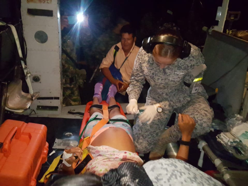 Mujer en trabajo de parto fue trasladada hasta la ciudad de Florencia