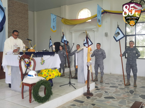 Eucaristía de acción de gracias por el aniversario No 85 del CACOM 6