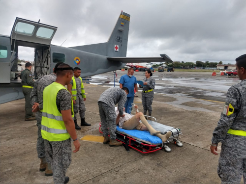 Providenciano de 76 años fue trasladado por la Fuerza Aérea Colombiana