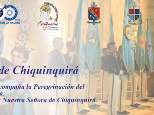Fuerza Aérea rinde homenaje a la Virgen de Chiquinquirá en los 100 Años de su coronación como Patrona de los Colombianos