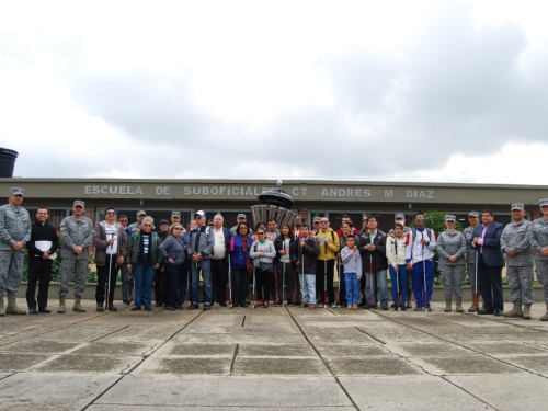 Visita del Instituto Nacional para Ciegos INCI  a la Escuela de Suboficiales FAC