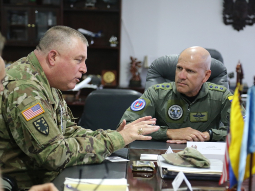 Encuentro de líderes de la Guardia Nacional de Carolina del Sur de Estados Unidos y la Fuerza Aérea Colombiana