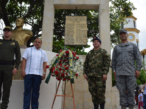 Reconocimiento a un ilustre soldado de la patria.