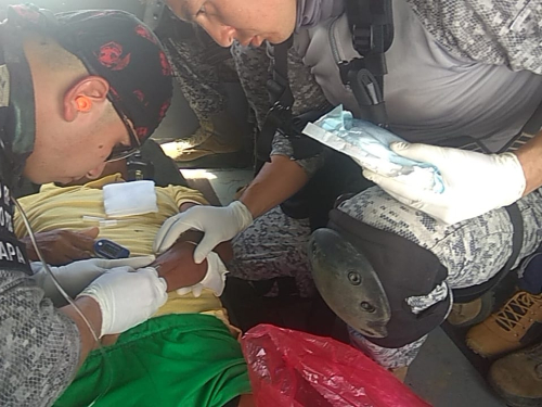 Indígena de la etnia Embera Katío fue rescatado en un helicóptero Ángel de la Fuerza Aérea