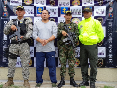 Se logró la captura de alias 'JJ', perteneciente al grupo armado organizado ELN