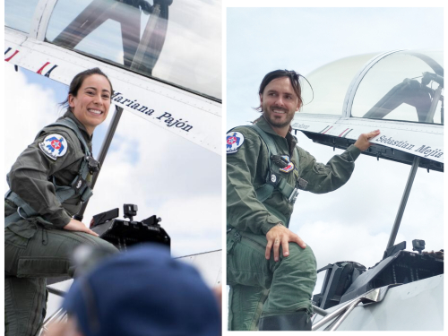 Media Fligth: la oportunidad de volar con los Thunderbirds en Colombia para dos deportistas nacionales