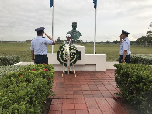 El Mayor General Alberto Pauwels fue recordado con una ofrenda floral en el CACOM 3