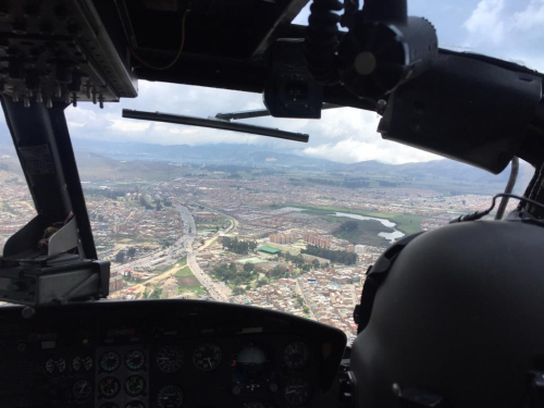 Con patrullajes aéreos es vigilada la capital durante las elecciones 