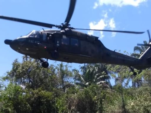 En operación militar en Anorí, se logró la ubicación de un campamento y un depósito  ilegal
