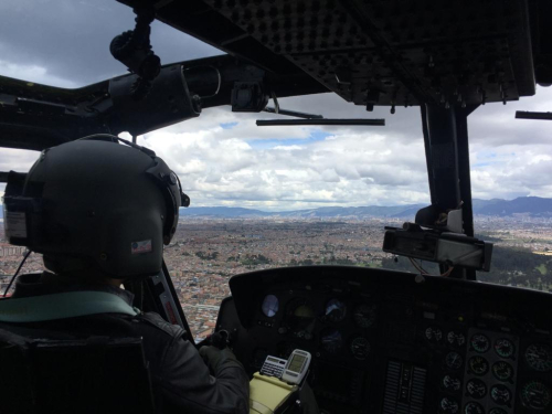 Continúan Patrullajes Aéreos en la Capital del País
