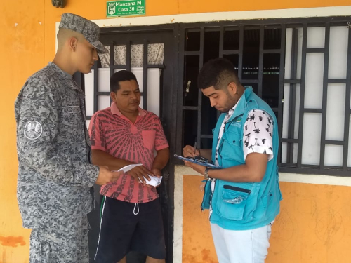 Fuerza Aérea Colombiana realiza campañas de sensibilización para la prevención del dengue en Leticia