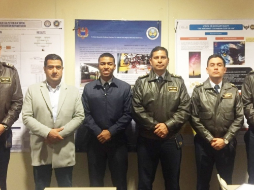 Fuerza Aérea Colombiana expone proyectos de investigación aeroespacial en Italia