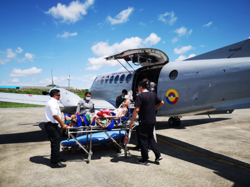 Joven fue trasladado a Bogotá por problema respiratorio