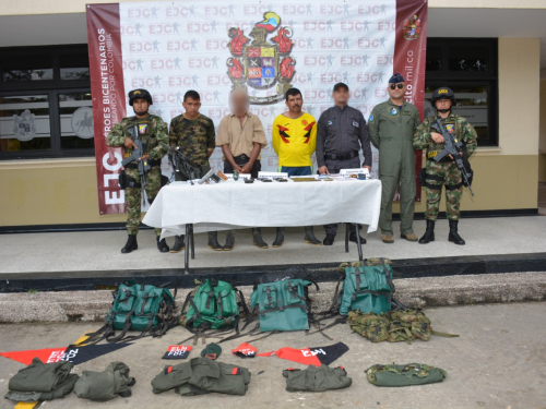 Recuperado menor de edad y dos integrantes del Eln capturados por las Fuerzas Militares en Arauca