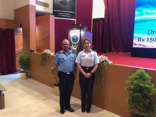 Por primera vez la Fuerza Aérea comparte experiencias en Medicina Aeroespacial en la India.  