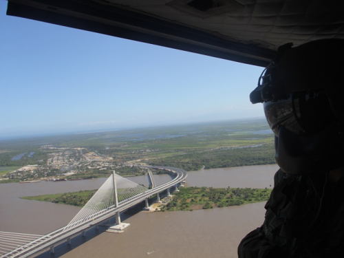 a Fuerza Aérea Colombiana monitorea las principales vías del Caribe, durante el Plan Retorno