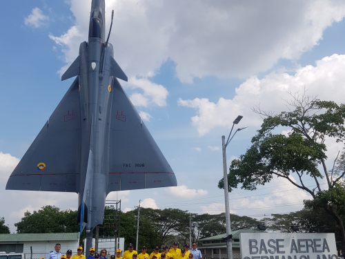 Curso No 55 de Oficiales de la Fuerza Aérea Colombiana visitó el Comando Aéreo de Combate No 1