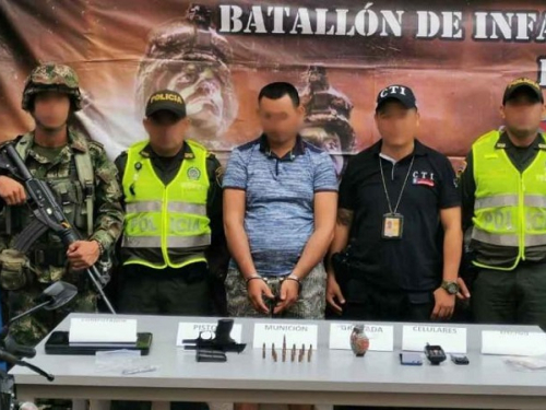 Un integrante del ELN fue capturado en Córdoba