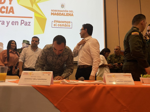 Consejo de seguridad por el departamento de Magdalena