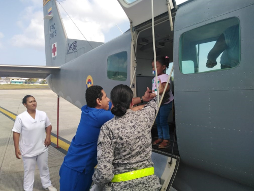 Traslado aeromédico a menor de 2 años desde Providencia