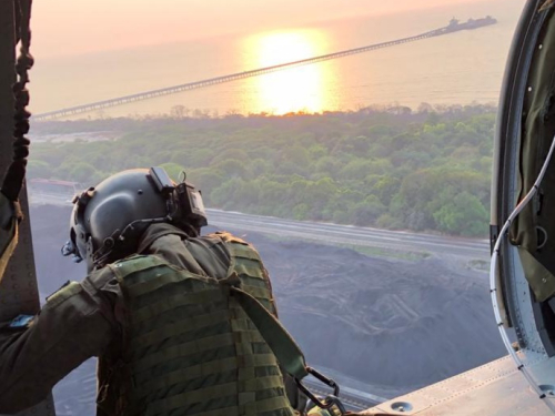 Apoyo de su Fuerza Aérea llegó a la Sierra Nevada de Santa Marta para contribuir en la extinción de incendios