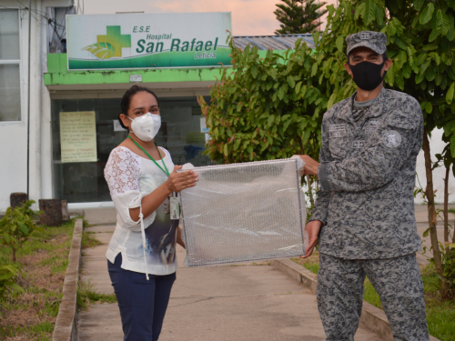 Aerosol Box fue entregado al Hospital San Rafael de Leticia por su Fuerza Aérea ante pandemia por Covid-19
