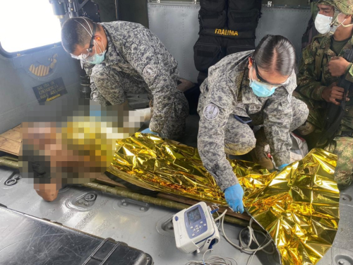 Menor herida fue evacuada por su Fuerza Aérea Colombiana en Antioquia